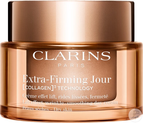 Clarins Extra-Firming Dry Skin Formulă Nouă Cremă De Zi Anti-Îmbătrânire Cu [COLLAGEN]³ Pentru Ten Uscat 50ml - Img 1