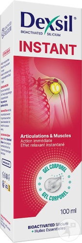 Dexsil Instant Articulații &amp; Mușchi Siliciu Bio-Activat + Uleiuri Esențiale 100ml - Img 1