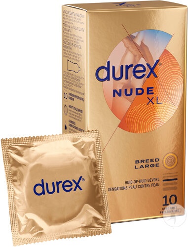 Durex Nude Skin-To-Skin XL Prezervative 10 Bucăți - Img 1
