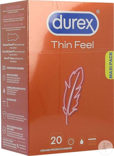 Durex Thin Feel Prezervative 20 Bucăți - Img 1