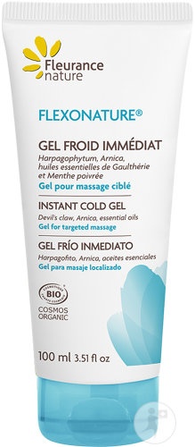 Fleurance Nature Flexonature Gel Rece Imediat Pentru Masaj Țintit Organic Tub 100ml - Img 1