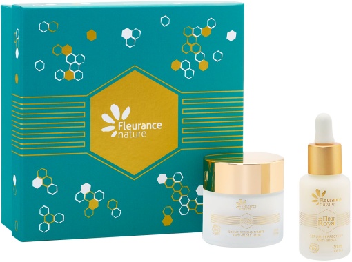 Fleurance Nature Set Cadou Royal Elixir Organic Redensifying Crema Zi 50ml + Perfecting Serum 30ml - Img 1