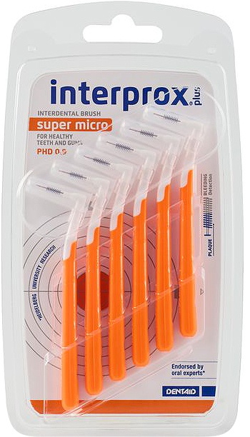 Interprox Plus Periuță Interdentală Super Micro 6 Bucăți - Img 1