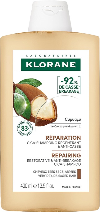 Klorane Cupuaçu - Șampon Regenerant Și Anti-Rupere Pentru Părul Foarte Uscat/Deteriorat 400ml - Img 1