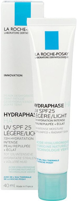 La Roche-Posay Hydraphase HA UV Cremă Hidratantă Lejeră SPF25 Tub 40ml - Img 1