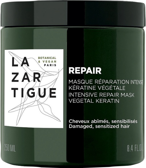Lazartigue Mască Reparare Intensă Cu Keratină Vegetală Pentru Păr Deteriorat/Sensibilizat 250ml - Img 1