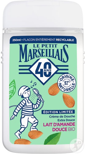 Le Petit Marseillais Cremă Pentru Duș Extra Delicat Lapte Migdale Dulci 250ml - Img 1