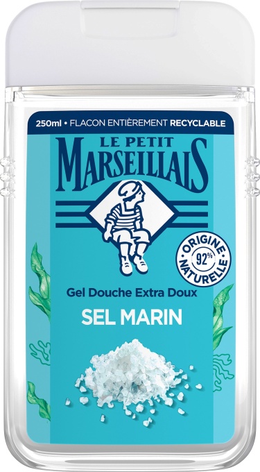 Le Petit Marseillais Le P'tit Grain De Sel Gel De Duș Hidratant Cu Sare De Mare Flacon 250ml - Img 1
