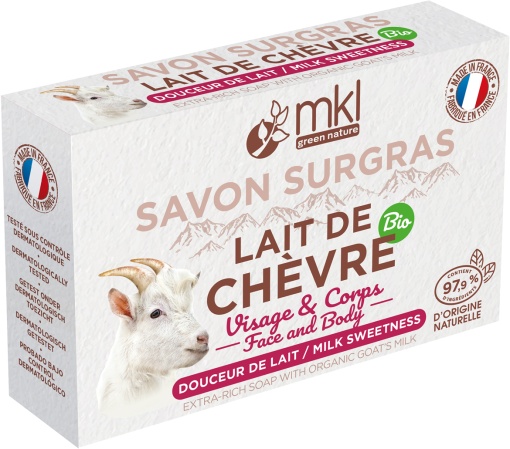MKL Green Nature Săpun Solid Cu Lapte De Capră Bio Pentru Față Și Corp 100g - Img 1