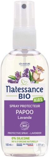 Natessance Bio Spray Protector Papoo Cu Ulei Esențial De Lavandă Flacon 100ml - Img 1