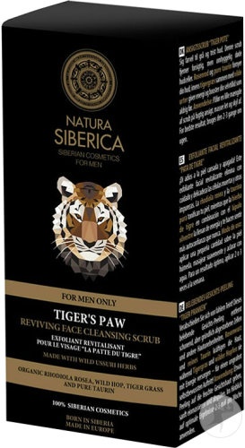 Natura Siberica Men Tiger’s Paw Gomaj Revitalizant Pentru Față Tub 150ml - Img 1