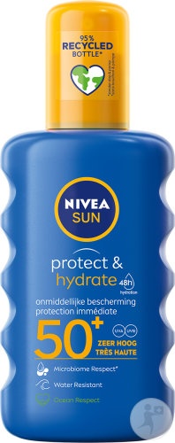 Nivea Sun Protect &amp; Hydrate Spray Protector SPF50+ 48h Hidratare 200ml - Img 1