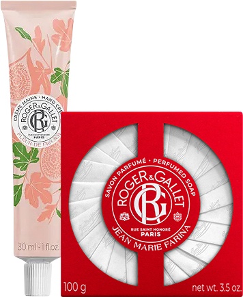Pachet Mix&amp;Match Roger&amp;Gallet Jean Marie Farina Săpun Parfumat + Fleur De Figuier Cremă De Mâini - Img 1