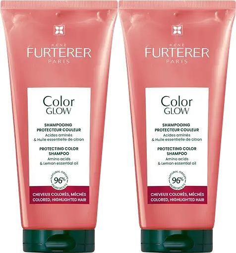 Pachet René Furterer Color Glow Șampon De Protecție Pentru Părul Vopsit Sau Cu Șuvițe 2x50ml - Img 1
