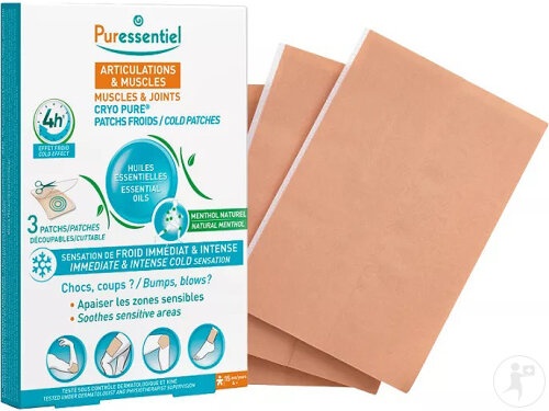 Puressentiel Articulații &amp; Mușchi Patch Cryo Pur 3 Bucăți - Img 1