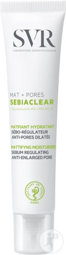 SVR Sebiaclear Mat + Pores Cremă Hidratantă Matifiantă Sebo-Regulatoare Anti-Pori Dilatați Ten Gras 40ml - Img 1