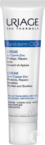 Uriage Bariéderm Cică-Cremă Reparatoare Cupru Și Zinc Piele Fragilă Și Iritată Tub 40ml - Img 1