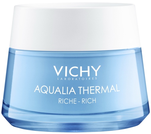 Vichy Aqualia Thermal Cremă Rehidratantă Bogată Pentru Piele Uscată Spre Foarte Uscată Pot 50ml - Img 1