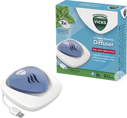Vicks Difuzor Tehnic Portabil Fără Apă 1 Bucată - Img 1