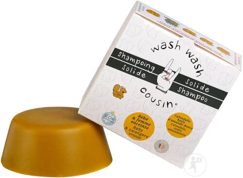 Wash Wash Cousin Șampon Solid Bebe și Gravide 70g - Img 1