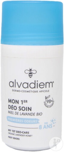 Alvadiem Primul Meu Deodorant Cu Miere De Lavandă Bio Roll-On 40ml - Img 1