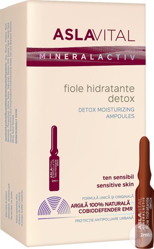 Aslavital Fiole Hidratante Detox 7x2ml - Img 1