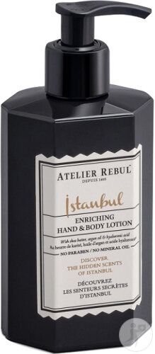 Atelier Rebul Istanbul Loțiune Hrănitoare Pentru Mâini Și Corp Flacon Cu Pompă 250ml - Img 1