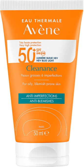 Avène Cleanance Cremă De Protecție Solară SPF50+ Pentru Ten Gras Și Predispus La Acnee Tub 50ml - Img 1