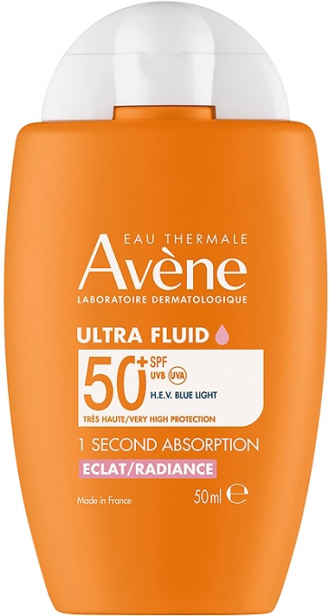 Avène Ultra Fluid SPF50+ 1 Second Absorbtion Radiance Protecție Solară Fluidă 50ml - Img 1