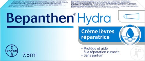 Bepanthen Hydra Crema Restauratoare Pentru Buze Fără Parfum Tub 7,5ml - Img 1