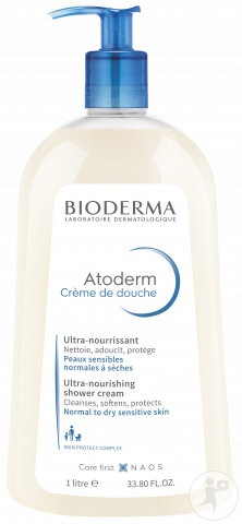 Bioderma Atoderm Cremă De Duş Ultra-HrănitoarPiele Sensibilă//Uscată/Atopică 1l - Img 1