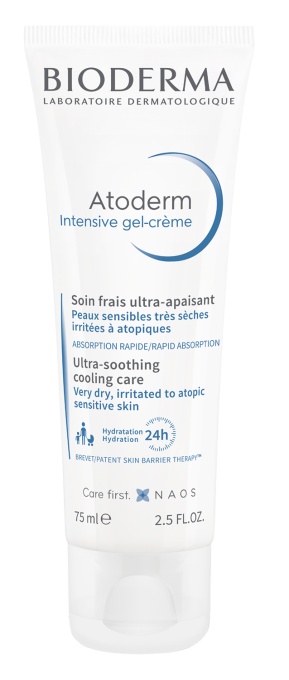 Bioderma Atoderm Intensive Gel-Cremă Piele Sensibilă/Foarte Uscată/Iritată/Atopică Tub 75ml - Img 1