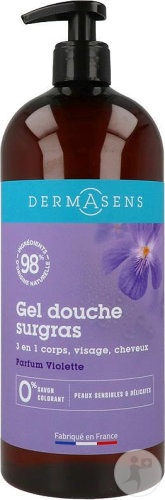 Dermasens Gel De Duș Surgras 3în1 Violet Flacon Cu Pompiță 1l - Img 1