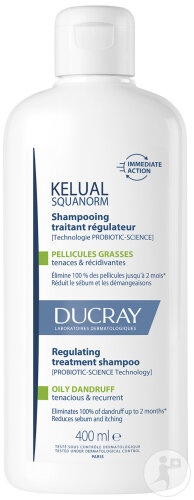 Ducray Kelual Squanorm Șampon Anti Mătreață Grasă 400ml - Img 1