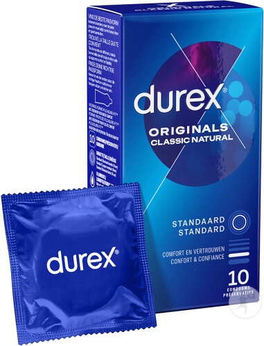 Durex Originals Classic Natural Prezervative 10 Bucăți - Img 1