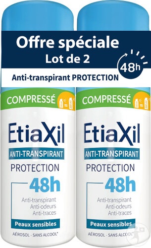 Etiaxil Antiperspirant Protecție Transpirație Moderată 48h Piele Sensibilă 2x100ml - Img 1