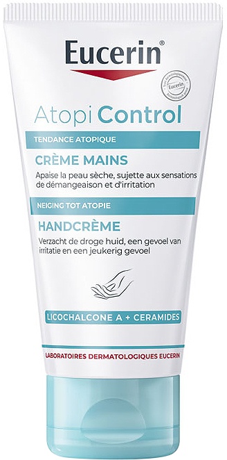 Eucerin Atopicontrol Cremă De Mâini Pentru Piele Uscată Cu Tendință Atopică Tub 75ml - Img 1