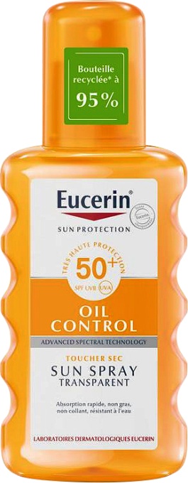 Eucerin Sun Oil Control Dry Touch Transparent Sun Spray SPF50+ 200ml - Img 1