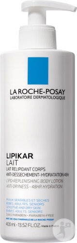 La Roche-Posay Lipikar Loțiune De Corp Relipidantă Anti-Uscăciune 48h Piele Sensibilă Și Uscată 400ml - Img 1
