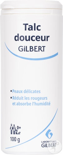 Laboratoires Gilbert Pulbere De Talc Sticla 100g - Img 1