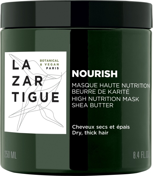 Lazartigue Nourish Mască Nutritivă Intensă Unt De Shea Păr Uscat Și Gros 250ml - Img 1