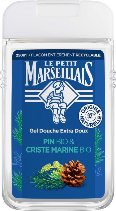 Le Petit Marseillais Extra Doux Gel De Duș Hidratant Cu Pin Bio Și Fenicul Marin Bio Pentru Toate Tipurile De Piele 250ml - Img 1