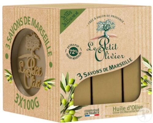 Le Petit Olivier Săpun Marseille Ulei Măsline 3x100g - Img 1