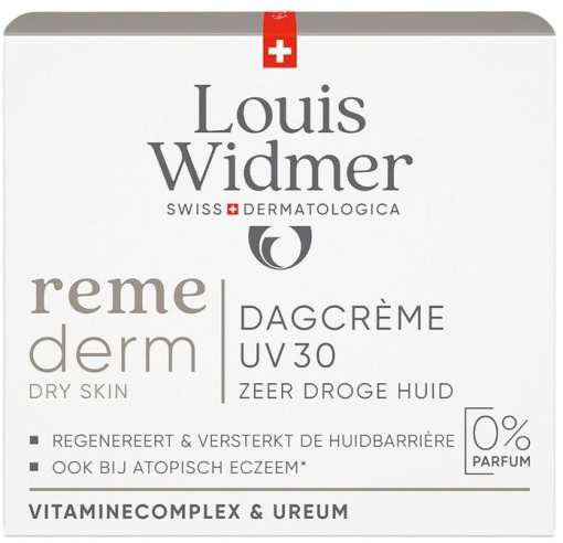 Louis Widmer Remederm Cremă De Zi SPF30 Fără Parfum Recipient 50ml - Img 1