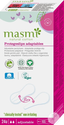 Masmi Protej Slipuri Din Bumbac Organic 30 Bucăți - Img 1