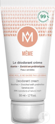 Même Cosmetics Même Moi Je Ne Baisse Pas Les Bras Deodorant Cremă Piele Sensibilă Tub 50ml - Img 1