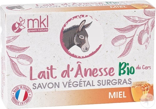MKL Green Nature Săpun Vegetal Ultra Hrănitor Cu Lapte De Măgăriță Bio Miere 100g - Img 1