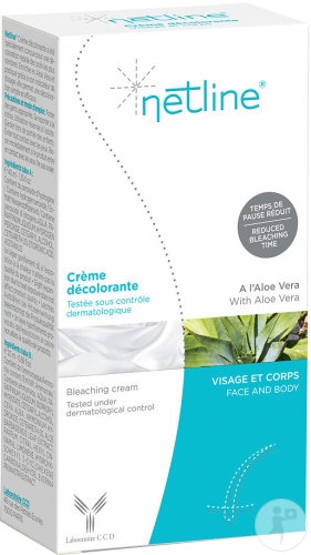 Netline Cremă Decolorantă Pentru Față Și Corp 2 Tuburi 20 + 40ml - Img 1