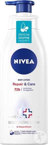 Nivea Repair &amp; Care Lapte Hidratant Pentru Corp Flacon Cu Pompiță 400ml - Img 1