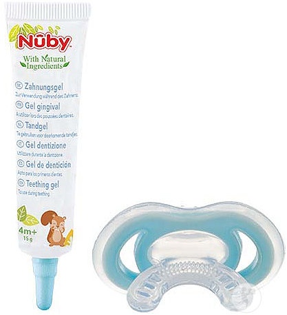 Nûby Gel Gingival Tub 15g + Suzeta Pentru Dentitie Gum-Eez +4 Luni 1 Bucată - Img 1